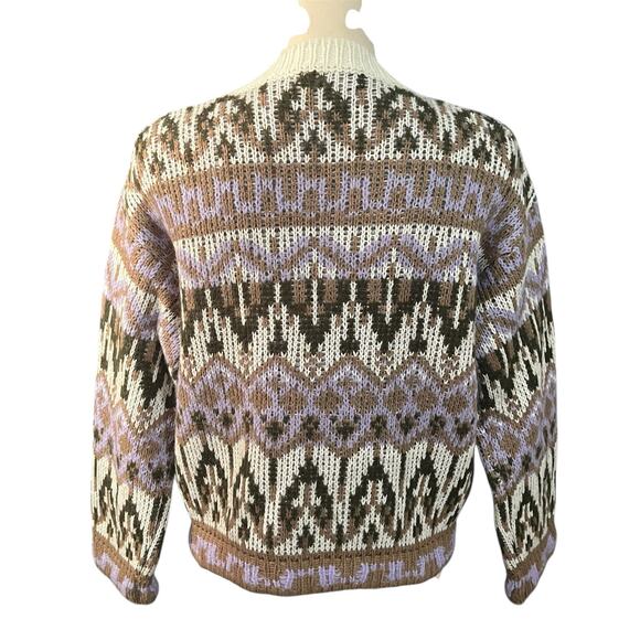 Anthropologie | Women's Chunky Wool Blend Multicolor Fabiana Sweater Sz XS - Picture 4 of 5